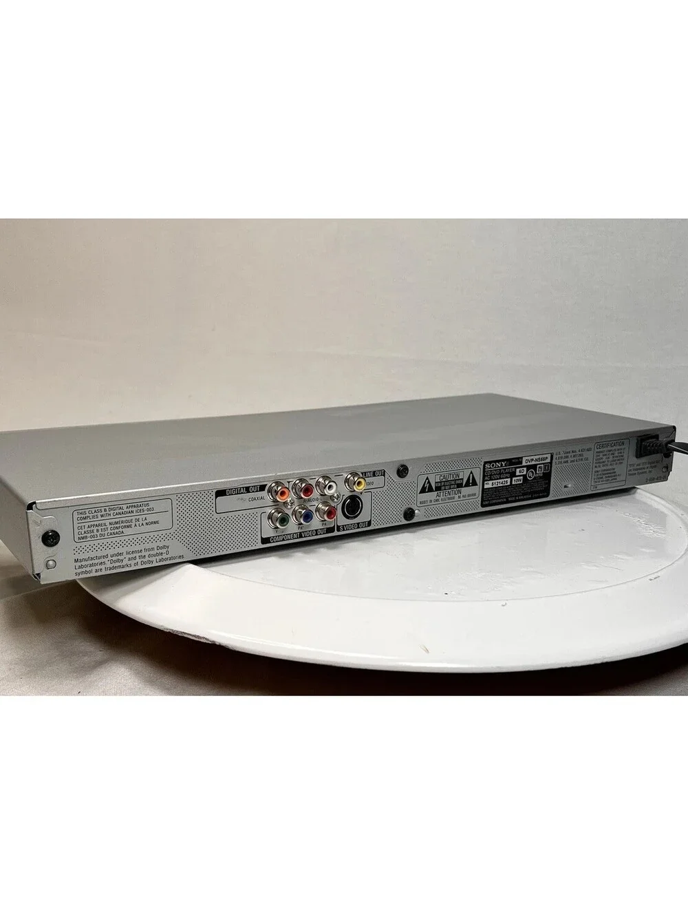 Sony DVP-NS55P DVD Player Dolby Digital Silver CD/DVD 480p DVD±R/RW